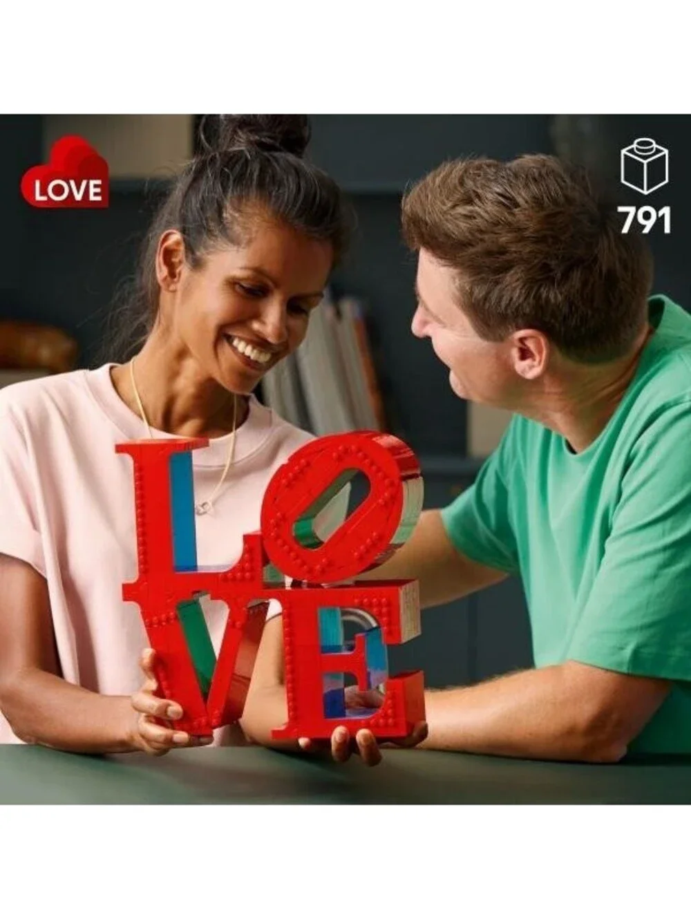 LEGO Art LOVE Collectible Building Set, Home Decor and Couples Gift Idea 31214